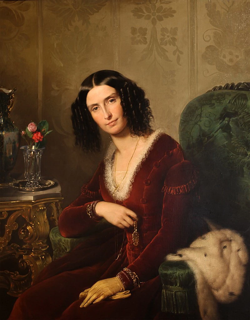 Ritratto della marchesa Luisa d'Azeglio Blondel Maumery (1844 ca.) Galleria d'Arte Moderna di Milano